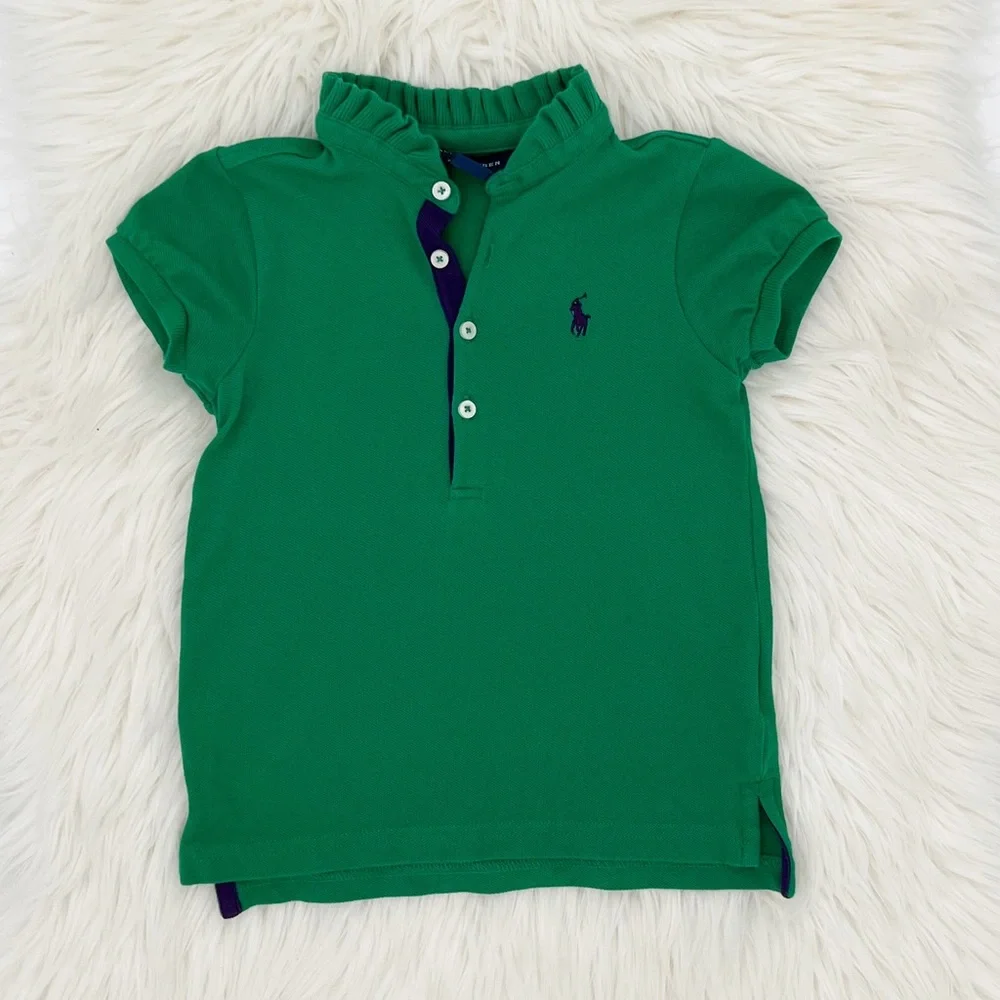 Ralph Lauren Ruffled Collar Polo Shirt